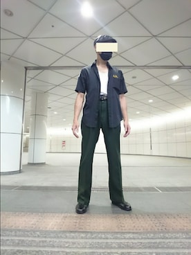 「BEAMS」｜「アイテム（ハンチング/ベレー帽）」を使った、たっくんさん（メンズ・176cm）の夏コーディネート
