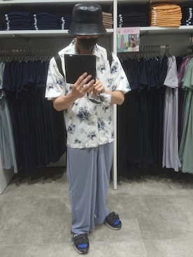 「Lui's（ルイス）のアイテム（シューズ）」を使った、たっくんさん（メンズ・176cm）の夏コーディネート