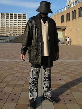 「JEANASIS（ジーナシス）のアイテム（パンツ）」を使った、たっくんさん（メンズ・176cm）の冬コーディネート