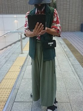 「Y-3（ワイスリー）のアイテム（財布/小物）」を使った、たっくんさん（メンズ・176cm）の夏コーディネート