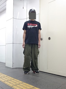「アイテム（キャップ）」を使った、たっくんさん（メンズ・176cm）の夏コーディネート