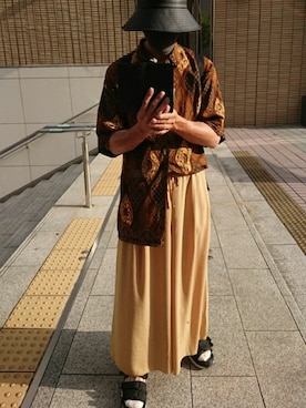 「Lui's（ルイス）のアイテム（シューズ）」を使った、たっくんさん（メンズ・176cm）の夏コーディネート