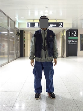 「アレキサンダーワン×アディダス」｜「アイテム（ジャケット/アウター）」を使った、たっくんさん（メンズ・176cm）の冬コーディネート