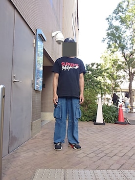 「アイテム（キャップ）」を使った、たっくんさん（メンズ・176cm）の夏コーディネート
