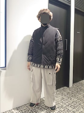 「Uiscel（ユイセル）のアイテム（ジャケット/アウター）」を使った、たっくんさん（メンズ・176cm）の冬コーディネート