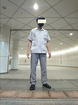 「BEAMS」｜「アイテム（ハンチング/ベレー帽）」を使った、たっくんさん（メンズ・176cm）の夏コーディネート