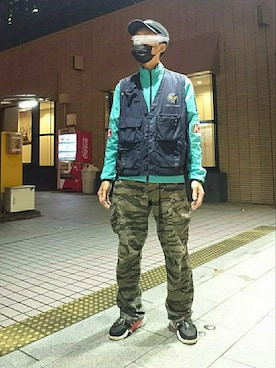 「ニットキャップ」｜「アイテム（キャップ）」を使った、たっくんさん（メンズ・176cm）の秋コーディネート