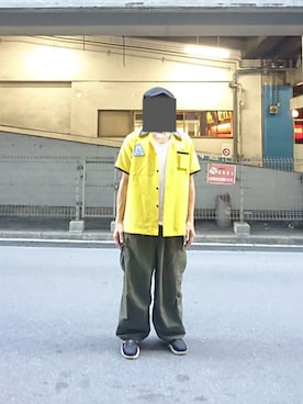 「アイテム（カーゴパンツ）」を使った、たっくんさん（メンズ・176cm）の夏コーディネート