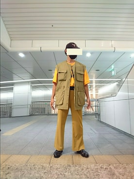 「BEAMS」｜「アイテム（ベスト）」を使った、たっくんさん（メンズ・175cm）の夏コーディネート
