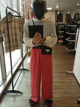 「Y-3（ワイスリー）のアイテム（財布/小物）」を使った、たっくんさん（メンズ・176cm）の夏コーディネート