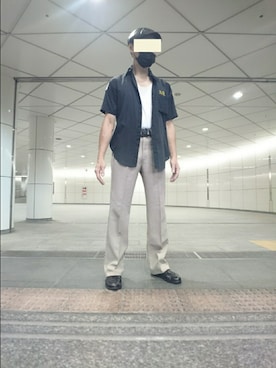 「BEAMS」｜「アイテム（ハンチング/ベレー帽）」を使った、たっくんさん（メンズ・176cm）の秋コーディネート