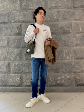 「DIESEL（ディーゼル）のアイテム（ナイロンジャケット）」を使った、Ko-ta-さん（メンズ・171cm）の夏コーディネート