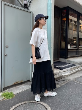 「fredy emue（フレディエミュ）のアイテム」を使った、miuraさん（レディース・160cm）の春コーディネート