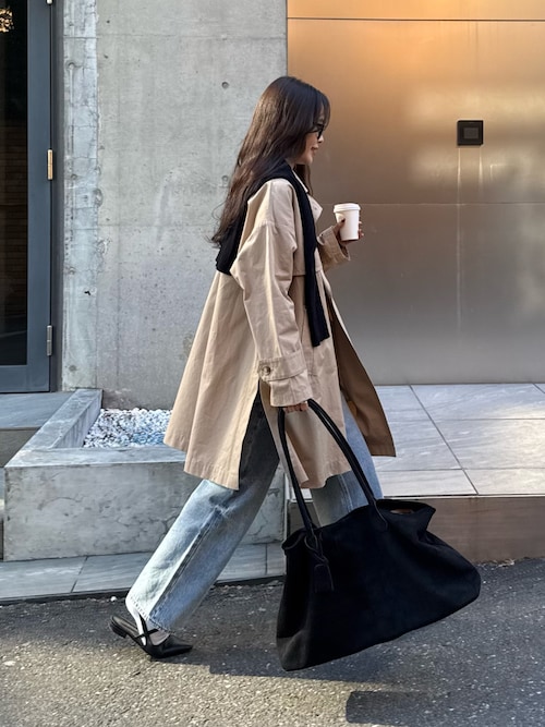FG women's ECmiuraさんのトレンチコートを使ったコーディネート