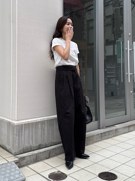 「アイテム（チノパンツ）」を使った、miuraさん（レディース・160cm）の夏コーディネート