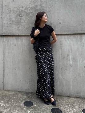 「大人カジュアルコーデ」｜「アイテム（パンプス）」を使った、miuraさん（レディース・160cm）の夏コーディネート