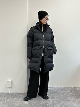 「アイテム（ダウンジャケット/コート）」を使った、miuraさん（レディース・160cm）の冬コーディネート