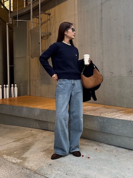 「アイテム（その他シューズ）」を使った、miuraさん（レディース・160cm）の秋コーディネート