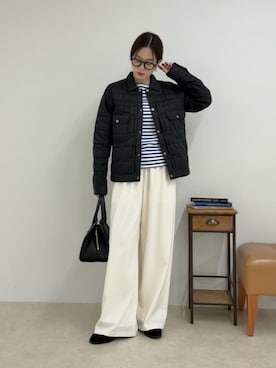 「アイテム（ダウンジャケット/コート）」を使った、miuraさん（レディース・160cm）の夏コーディネート