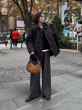 「アイテム（その他アウター）」を使った、miuraさん（レディース・160cm）の秋コーディネート