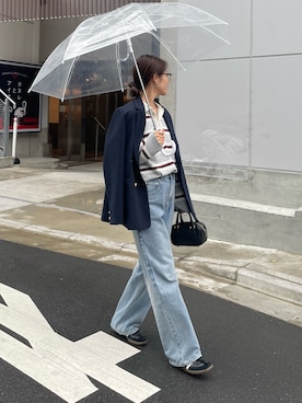 「アイテム（テーラードジャケット）」を使った、miuraさん（レディース・160cm）の秋コーディネート