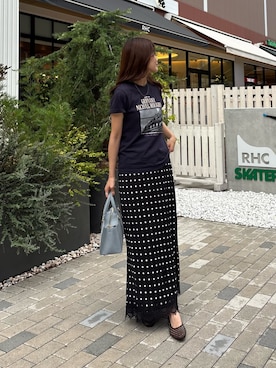「Ｔシャツ」｜miuraさん（レディース・160cm）の夏コーディネート