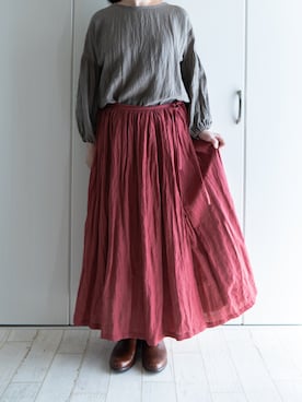 「ラップスカート」｜「アイテム（その他）」を使った、toccoさん（レディース・160cm）の冬コーディネート