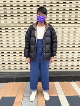 「niko and...（ニコアンド）のアイテム（オールインワン・サロペット）」を使った、Tim さん（メンズ・179cm）の秋コーディネート