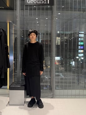 「Ground Y（グラウンドワイ）のアイテム」を使った、Taigaboyさん（キッズ・173cm）の秋コーディネート