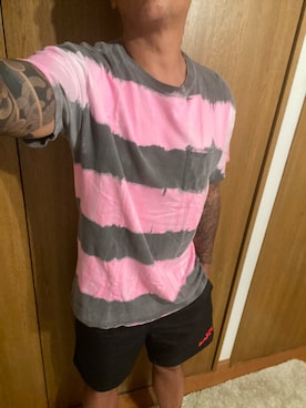 「PUNK DRUNKERS（パンクドランカーズ）のアイテム（パンツ）」を使った、飛車角さん（メンズ・180cm）の夏コーディネート