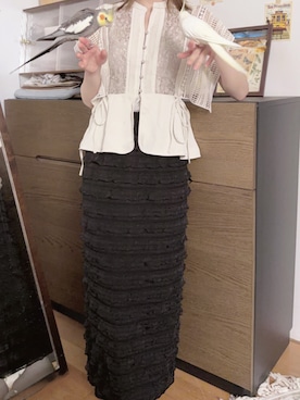 「LILY BROWN（リリーブラウン）のアイテム」を使った、levemrさん（レディース・157cm）の夏コーディネート