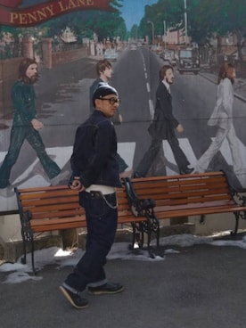 「FULLCOUNT（フルカウント）のアイテム」を使った、あきらさん（メンズ・170cm）の冬コーディネート