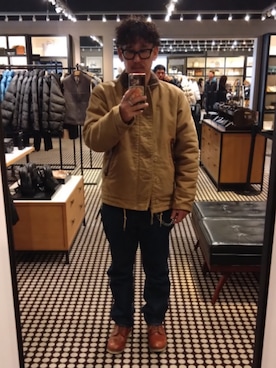 「アイテム（シューズ）」を使った、あきらさん（メンズ・170cm）の冬コーディネート