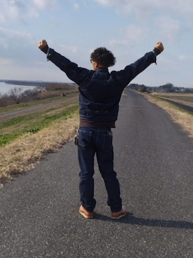 「FULLCOUNT（フルカウント）のアイテム」を使った、あきらさん（メンズ・170cm）の冬コーディネート