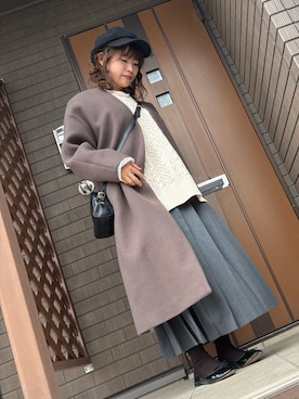 「IL BISONTE（イルビゾンテ）のアイテム」を使った、とらさん（レディース・149cm）の冬コーディネート