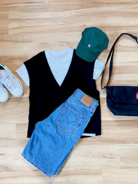 r。さん（レディース・157cm）の夏コーディネート