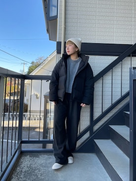 「Deuxieme Classe（ドゥーズィエムクラス）のアイテム（ニット/セーター）」を使った、shihoさん（レディース・156cm）の冬コーディネート