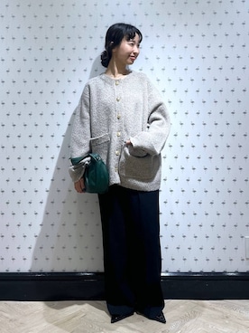 「アイテム（スラックス）」を使った、ナオさん（レディース・158cm・20代）の秋コーディネート