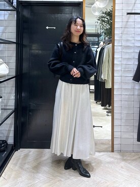 「A part by（アパートバイ）のアイテム（ハンドバッグ）」を使った、ナオさん（レディース・158cm）の冬コーディネート