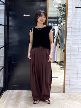 「A part by（アパートバイ）のアイテム（サンダル）」を使った、ナオさん（レディース・158cm）の夏コーディネート