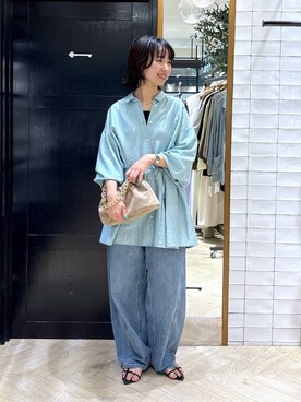 「A part by（アパートバイ）のアイテム（サンダル）」を使った、ナオさん（レディース・158cm）の夏コーディネート