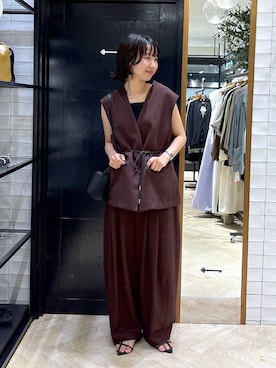 「A part by（アパートバイ）のアイテム（サンダル）」を使った、ナオさん（レディース・158cm）の夏コーディネート