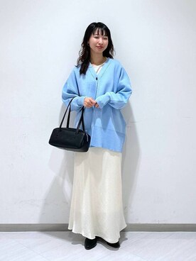 「A part by（アパートバイ）のアイテム（ハンドバッグ）」を使った、ナオさん（レディース・158cm）の冬コーディネート