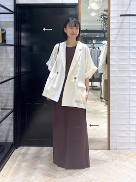 「A part by（アパートバイ）のアイテム（ジャケット/アウター）」を使った、ナオさん（レディース・158cm）の夏コーディネート