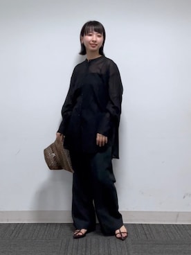 「アパートバイローリーズ」｜「アイテム（帽子）」を使った、ナオさん（レディース・158cm）の春コーディネート
