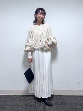 「キュプラ」｜「アイテム（ブーツ）」を使った、ナオさん（レディース・158cm）の秋コーディネート