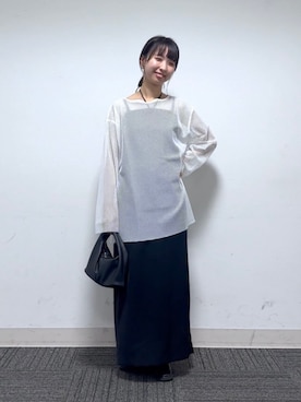 「アパートバイローリーズ」｜「アイテム（ローファー）」を使った、ナオさん（レディース・158cm）の秋コーディネート