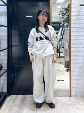 「アイテム（スウェットパンツ）」を使った、ナオさん（レディース・158cm・20代）の冬コーディネート