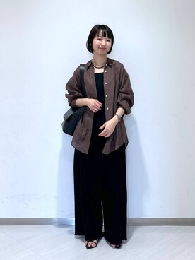 「A part by（アパートバイ）のアイテム（サンダル）」を使った、ナオさん（レディース・158cm）の春コーディネート
