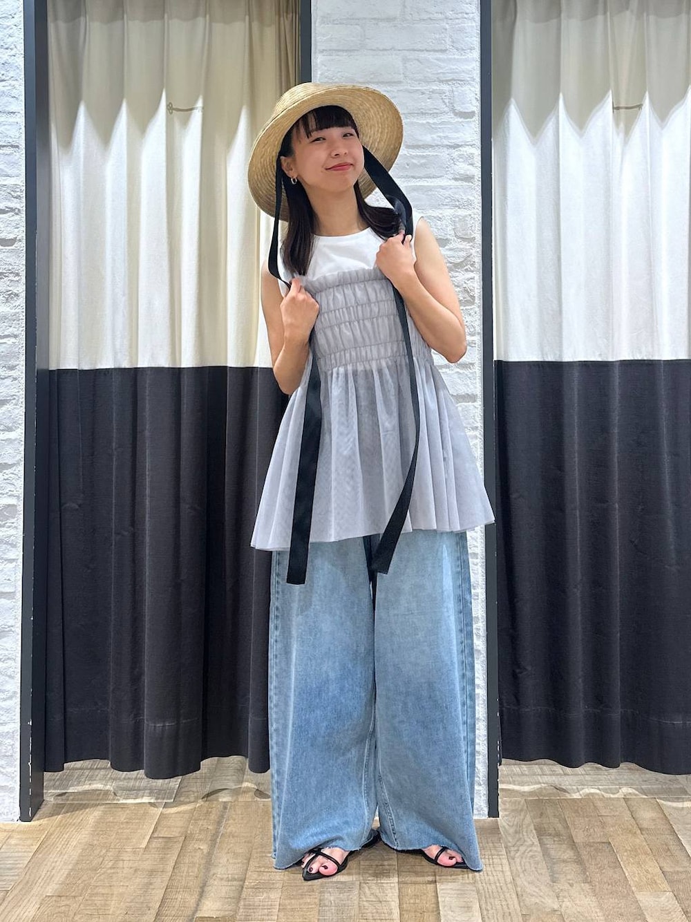 【麦わら帽子コーデに】★CHANEL★サンダル★数量限定 Chanelシャネル 女性向けストローハットハイブランドパロディ